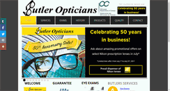 Desktop Screenshot of butleropticians.com